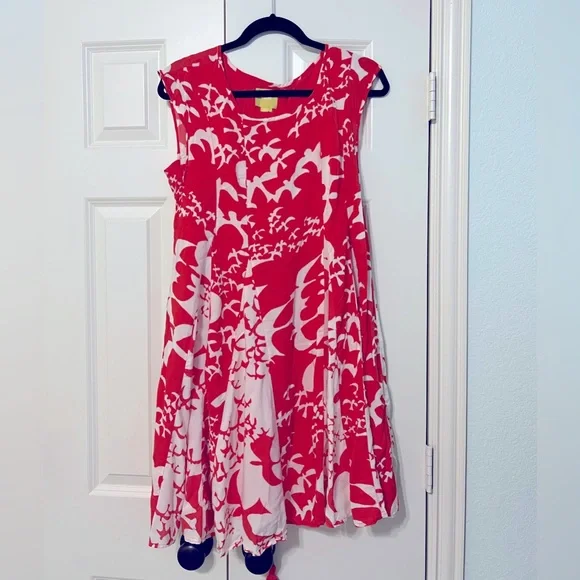 Anthropologie Maeve dress in red and white - Picture 4 of 9